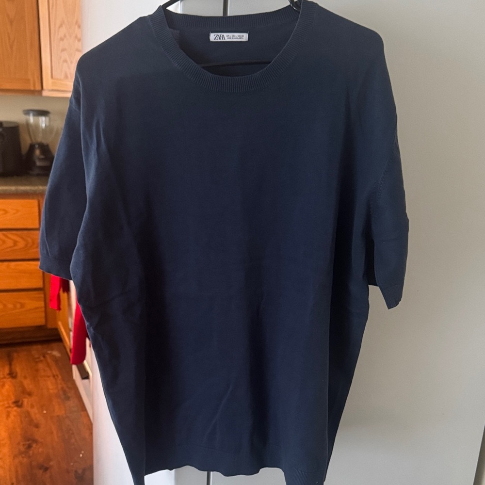 Zara Dark Blue Short Sleeve Tee